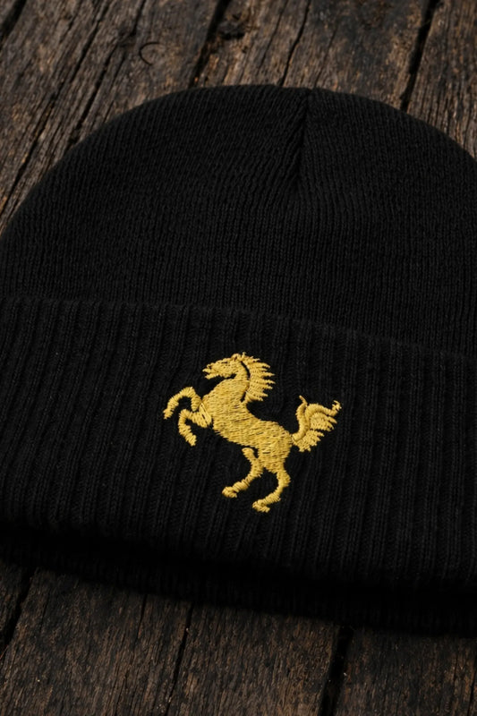 Mütze "Rössle Gold", schwarz