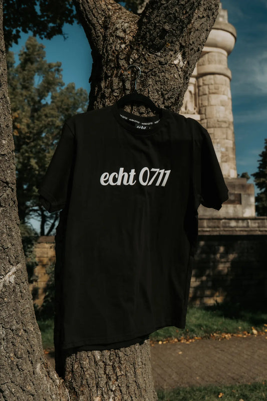 T-Shirt "Brand", schwarz