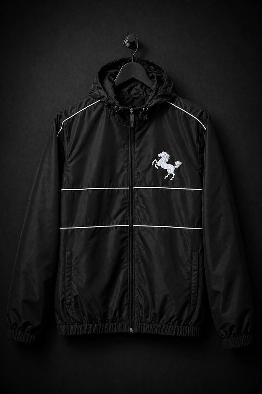 Windbreaker "Retro Contrast", schwarz