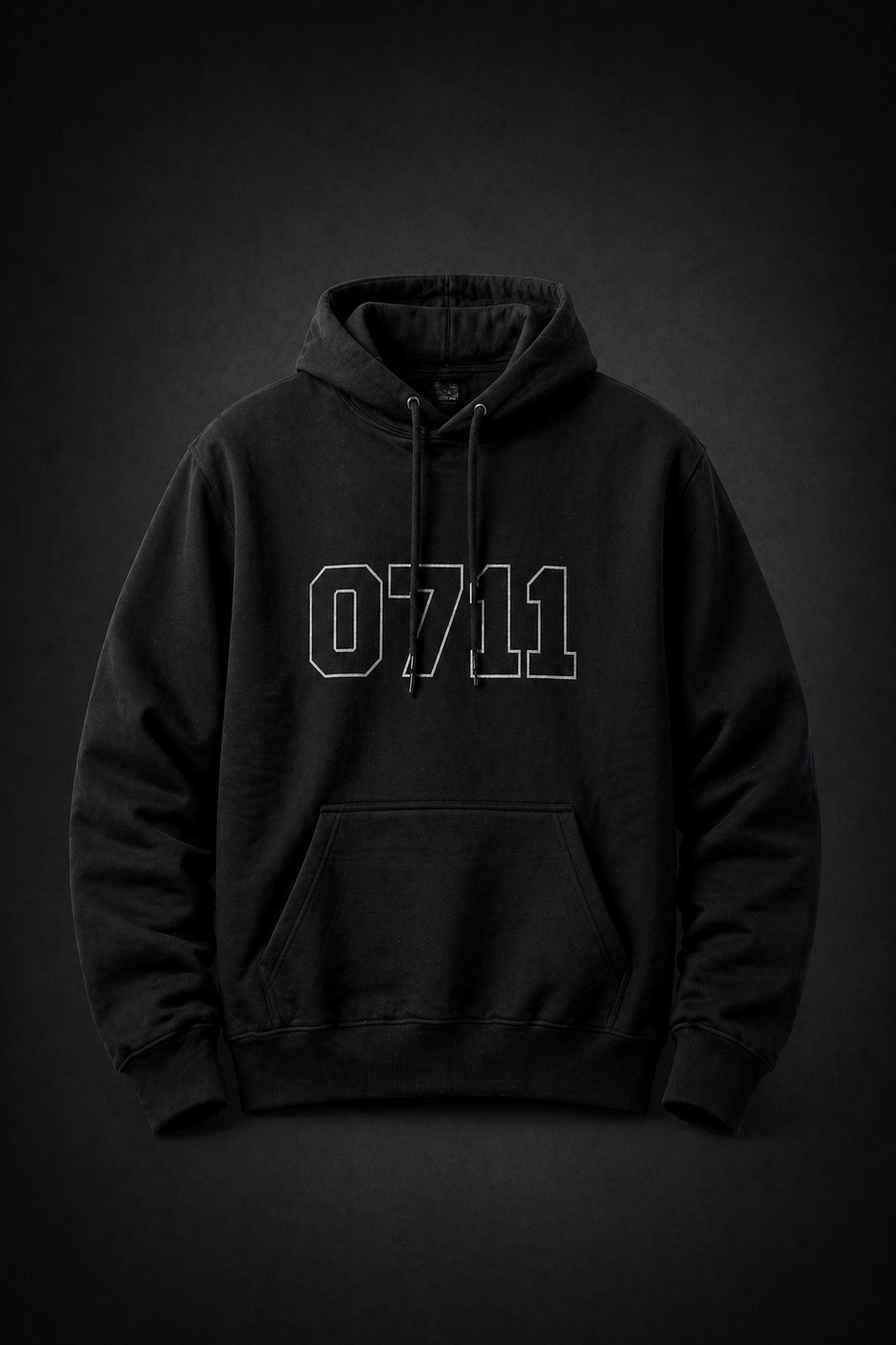Hoodie "0711 College", schwarz