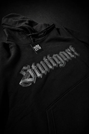 Hoodie "Stuttgart Bold", schwarz