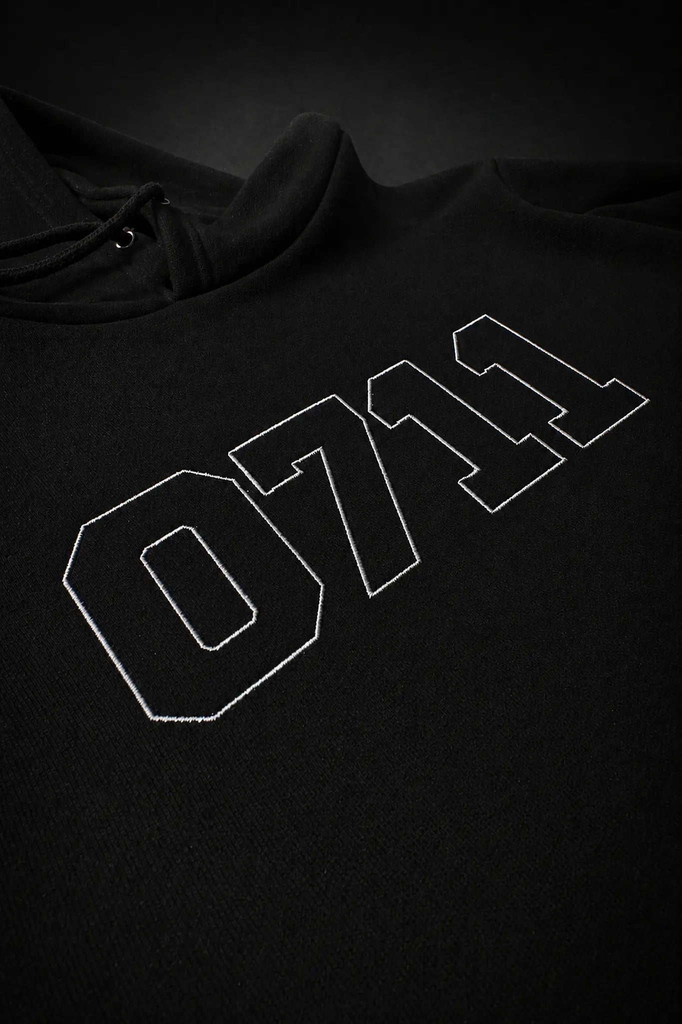 Hoodie "0711 College", schwarz