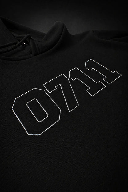 Hoodie "0711 College", schwarz