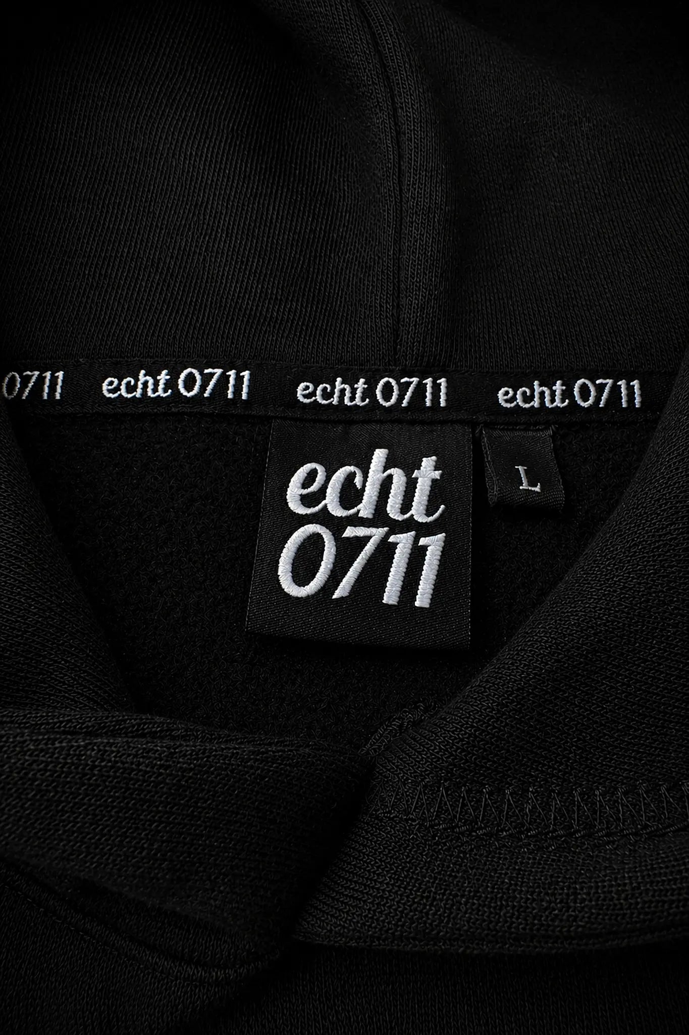 Hoodie "0711 College", schwarz