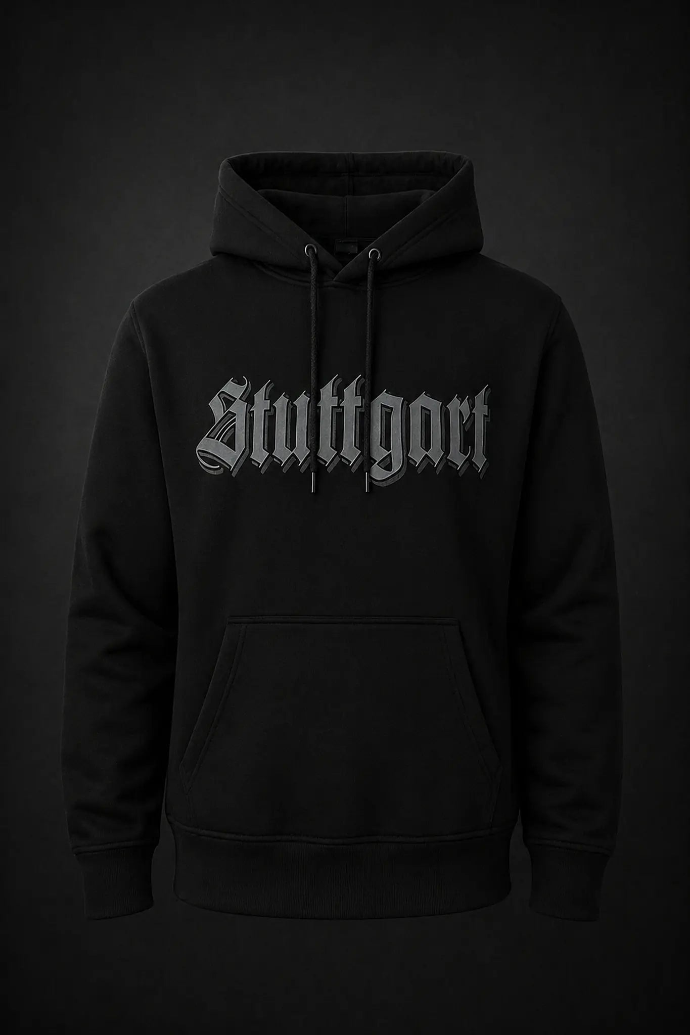 Hoodie "Stuttgart Bold", schwarz