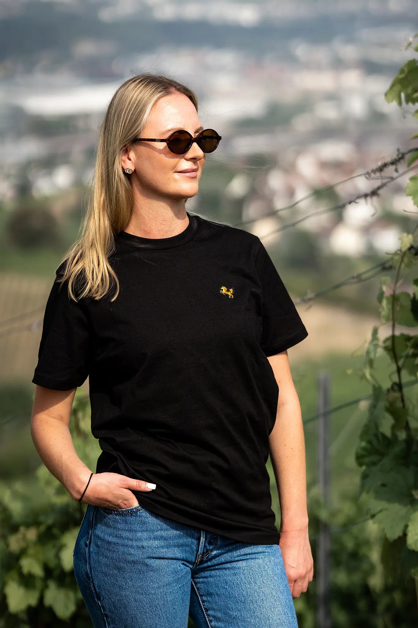 T-Shirt "Essential", schwarz