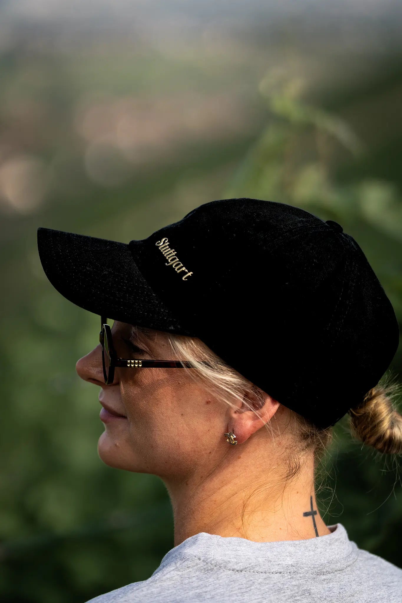 Baseball-Cap "Stuttgart Gold", schwarz