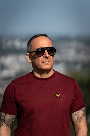 T-Shirt "Essential", bordeaux