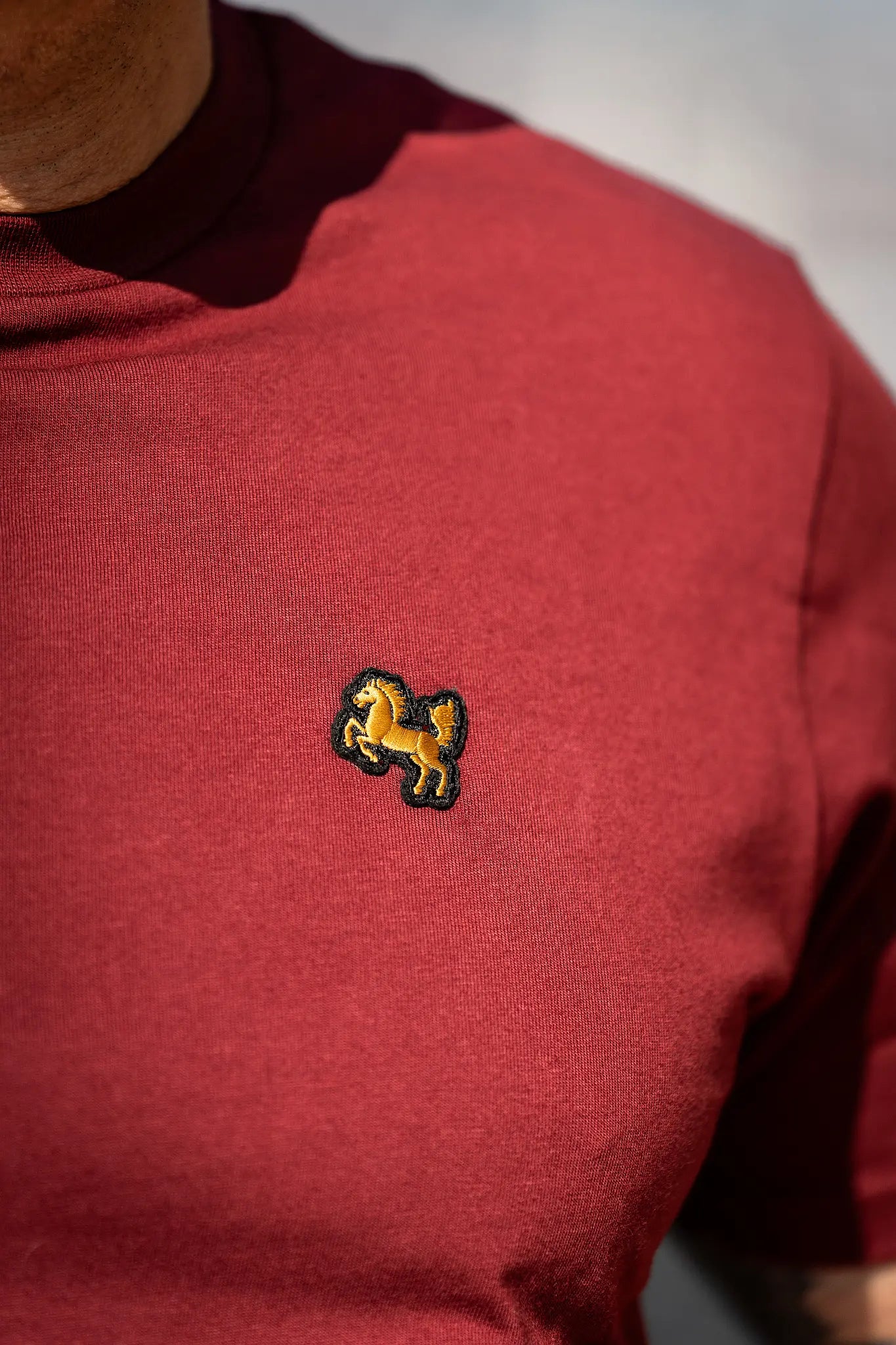 T-Shirt "Essential", bordeaux