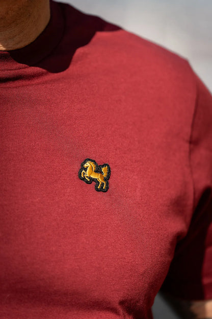 T-Shirt "Essential", bordeaux