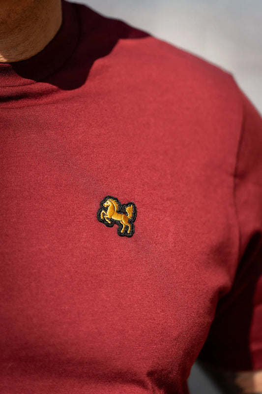T-Shirt "Essential", bordeaux