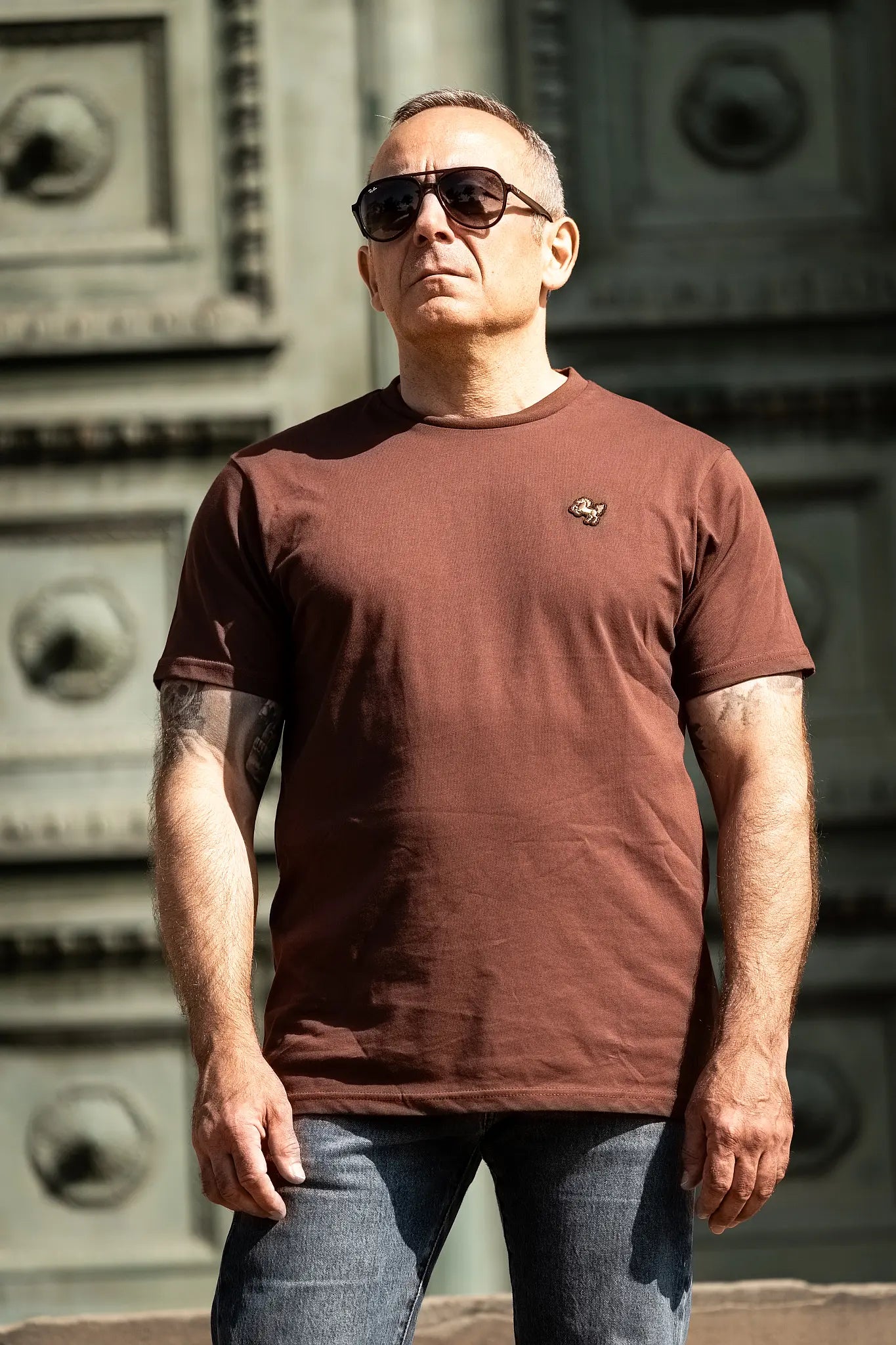 T-Shirt "Essential", braun