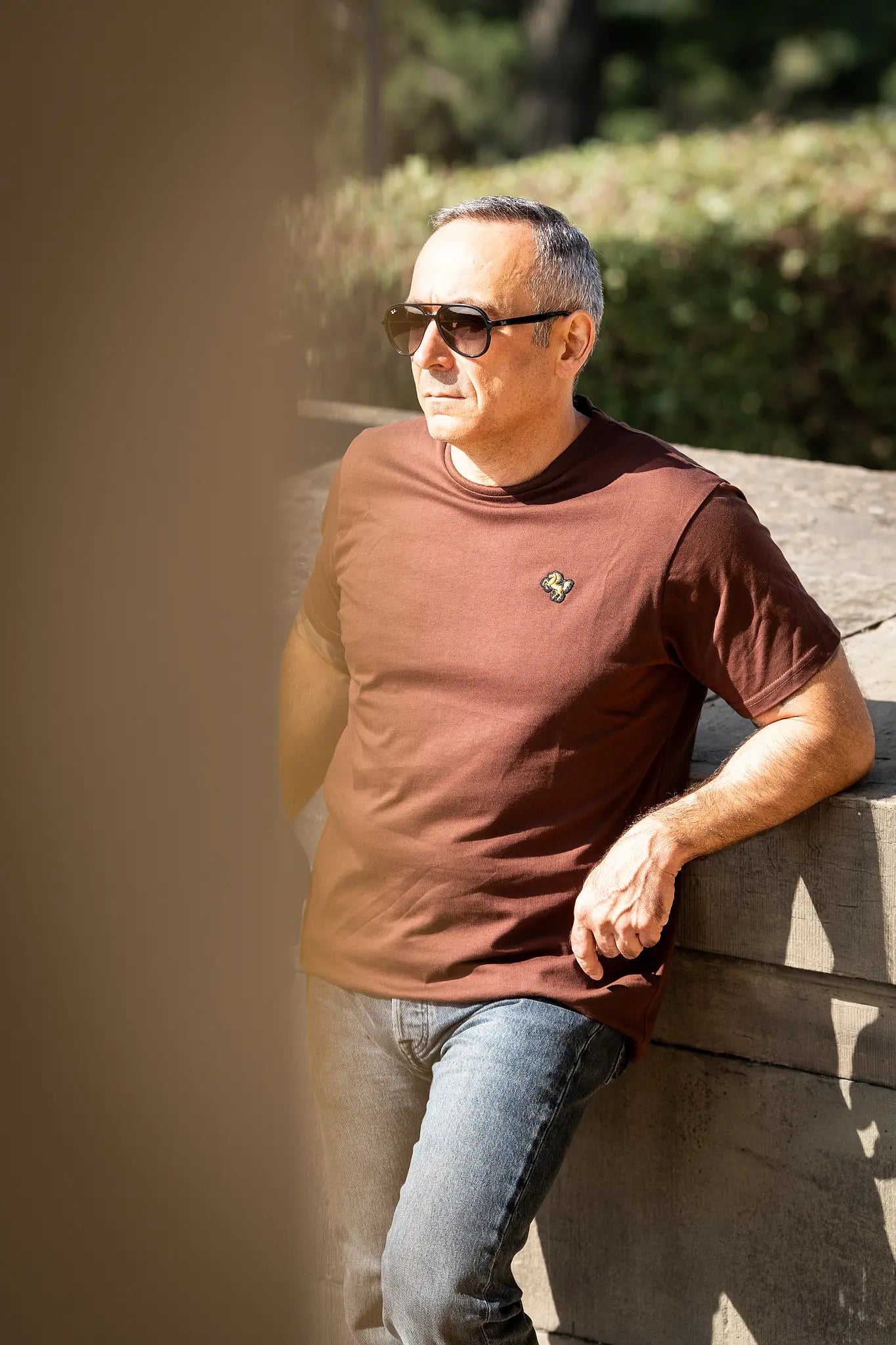 T-Shirt "Essential", braun