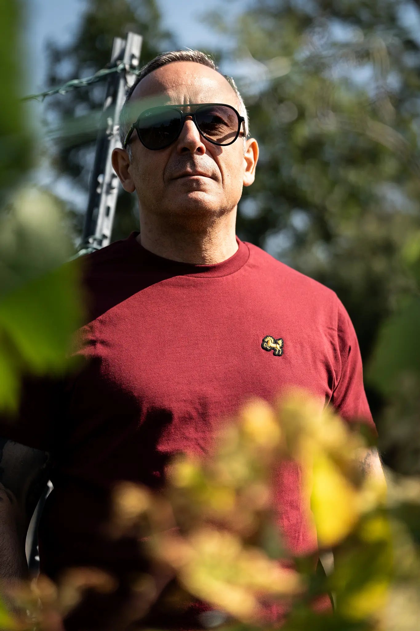 T-Shirt "Essential", bordeaux