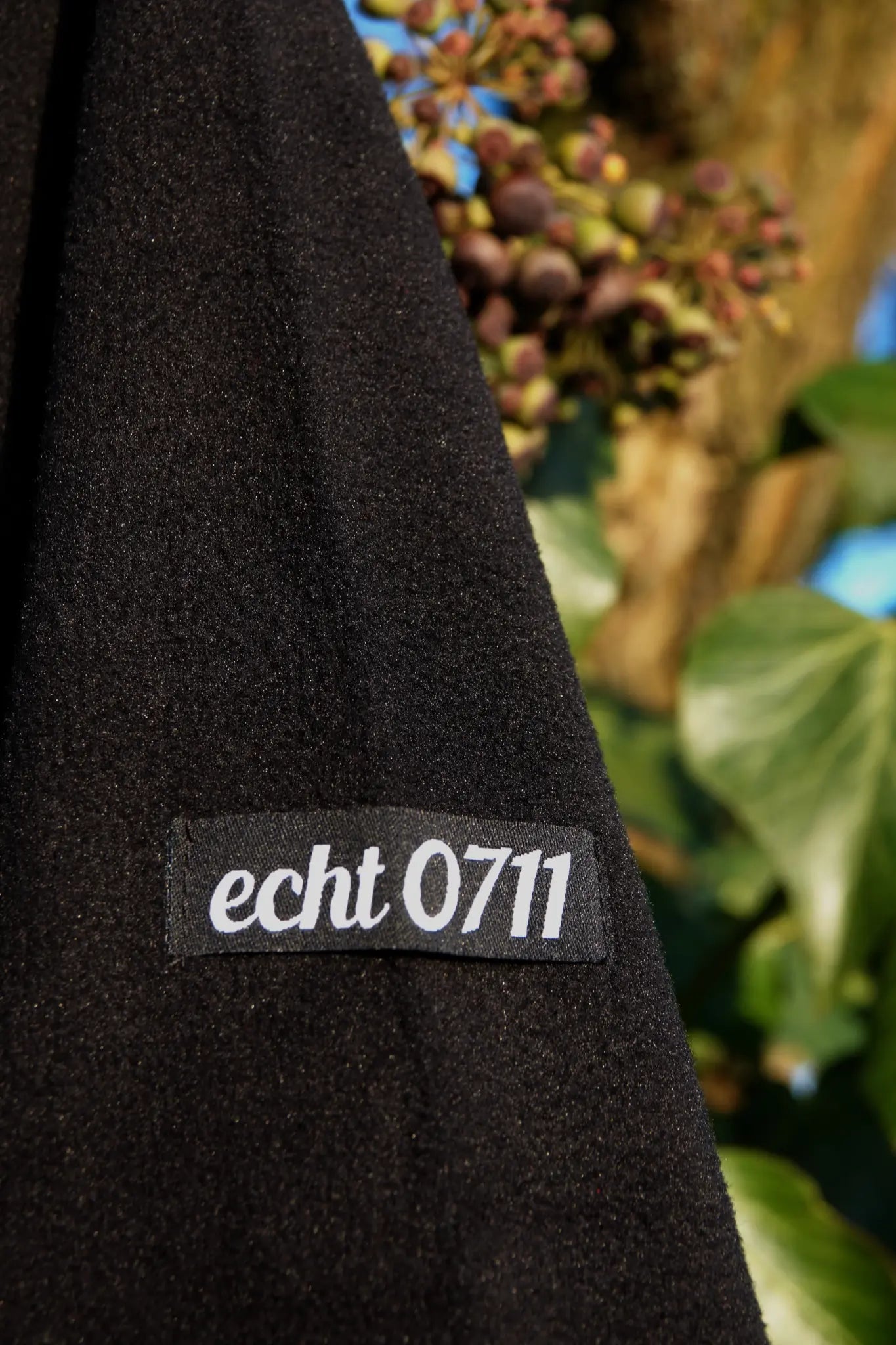 Half-Zip "Black² Fleece", schwarz