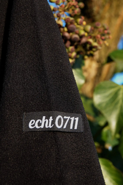 Half-Zip "Black² Fleece", schwarz