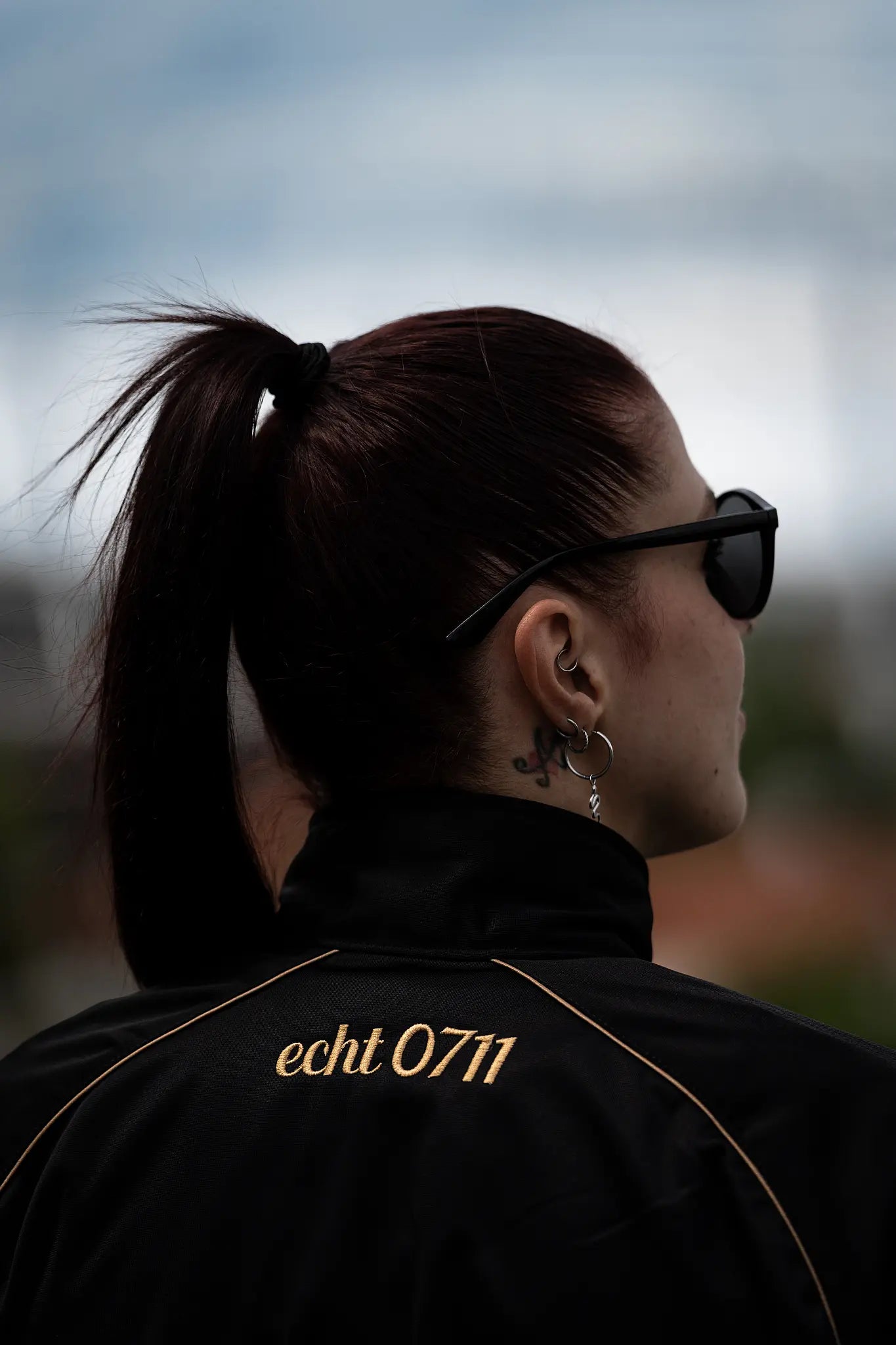 Trainingsjacke "Gold", schwarz