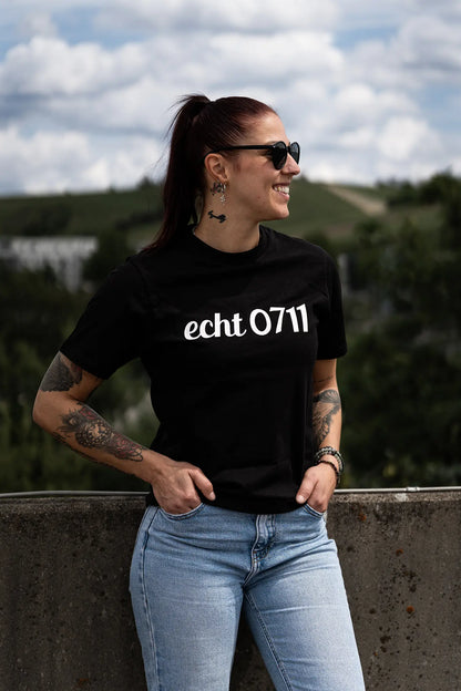 T-Shirt "Brand", schwarz