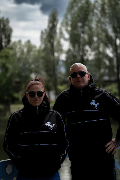 Windbreaker "Retro Contrast", schwarz