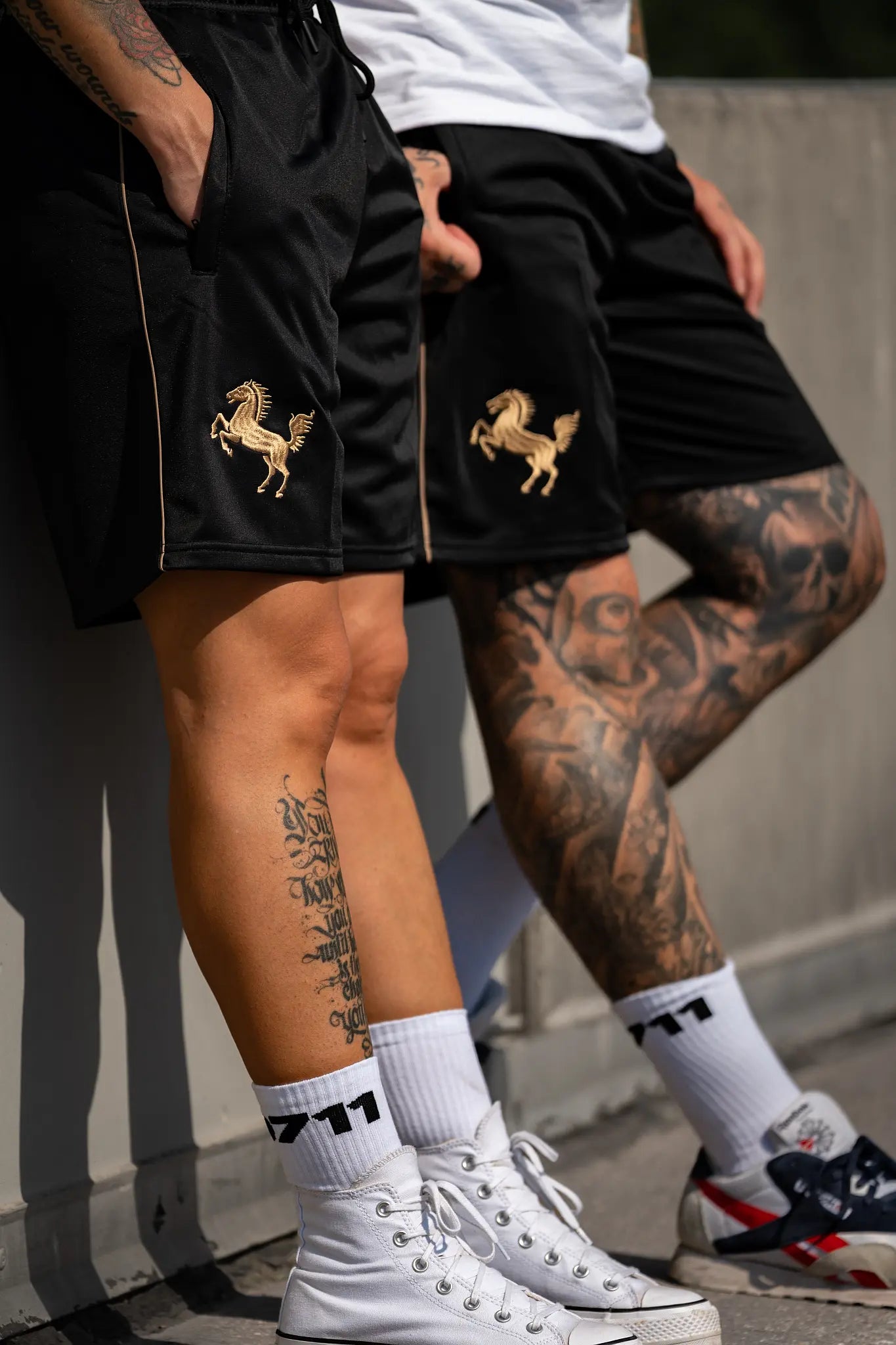 Short "Gold", schwarz