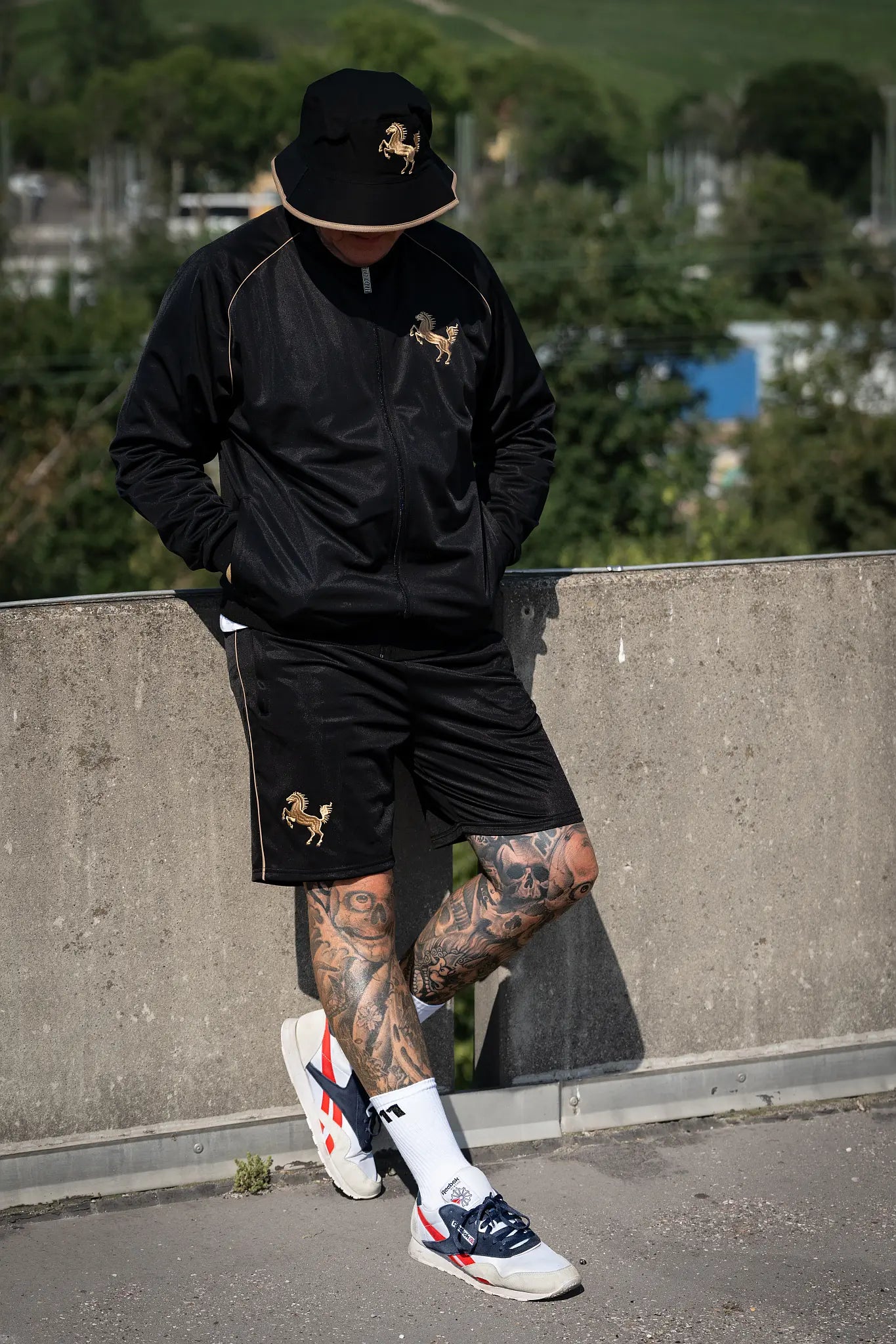 Short "Gold", schwarz