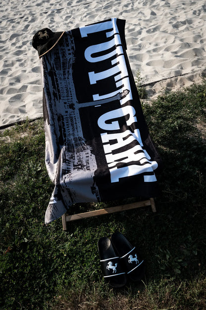XXL-Strandtuch "Schlossplatz", schwarz