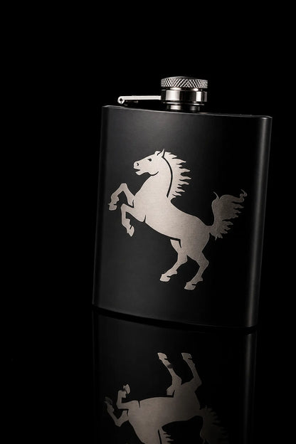 Flachmann "Rössle Steel Black"