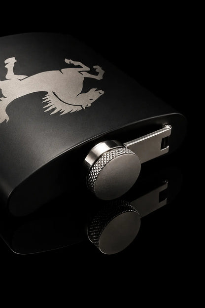 Flachmann "Rössle Steel Black"