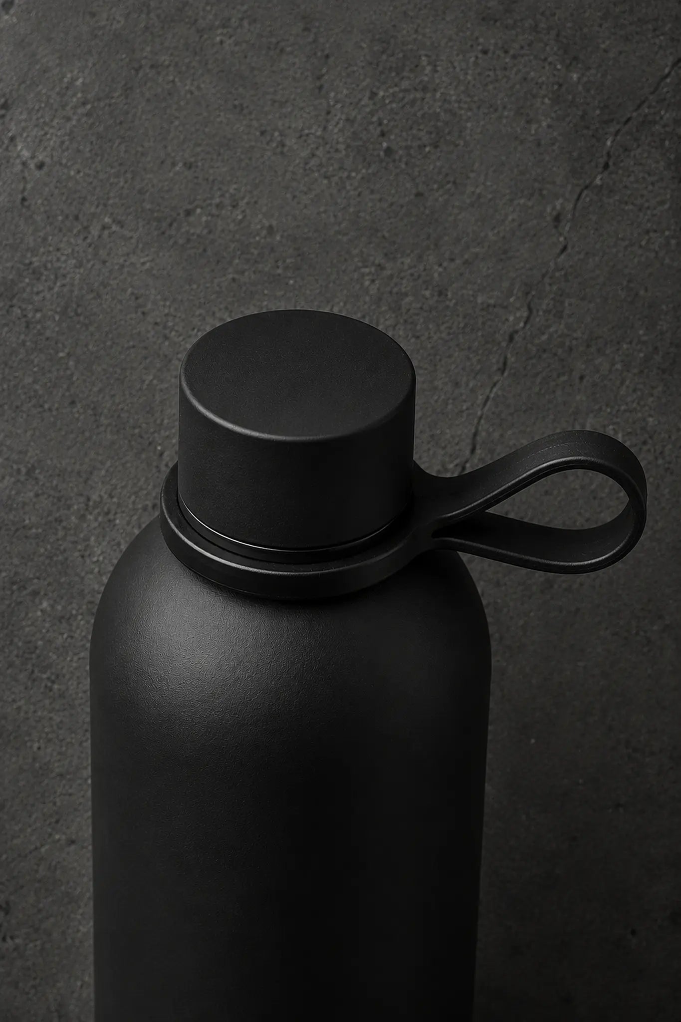 Thermoflasche "Rössle Soft-Touch", schwarz