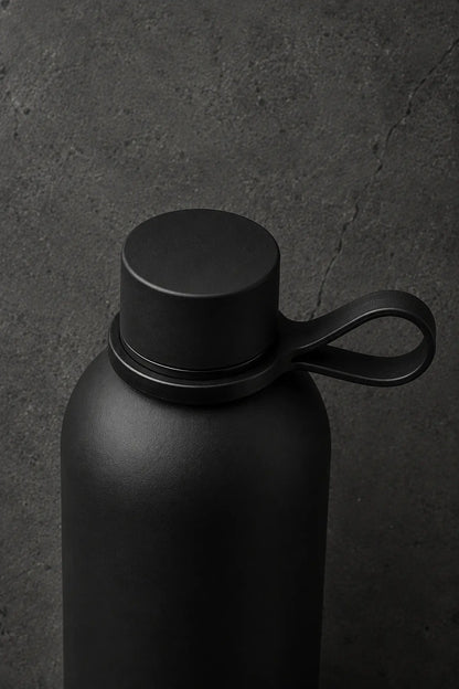 Thermoflasche "Rössle Soft-Touch", schwarz