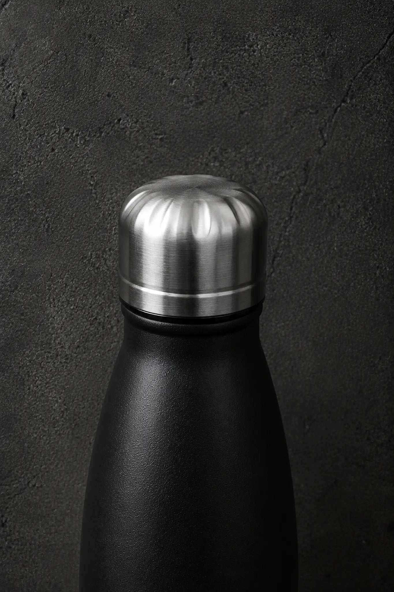 Thermoflasche "Schlossplatz Cork", schwarz