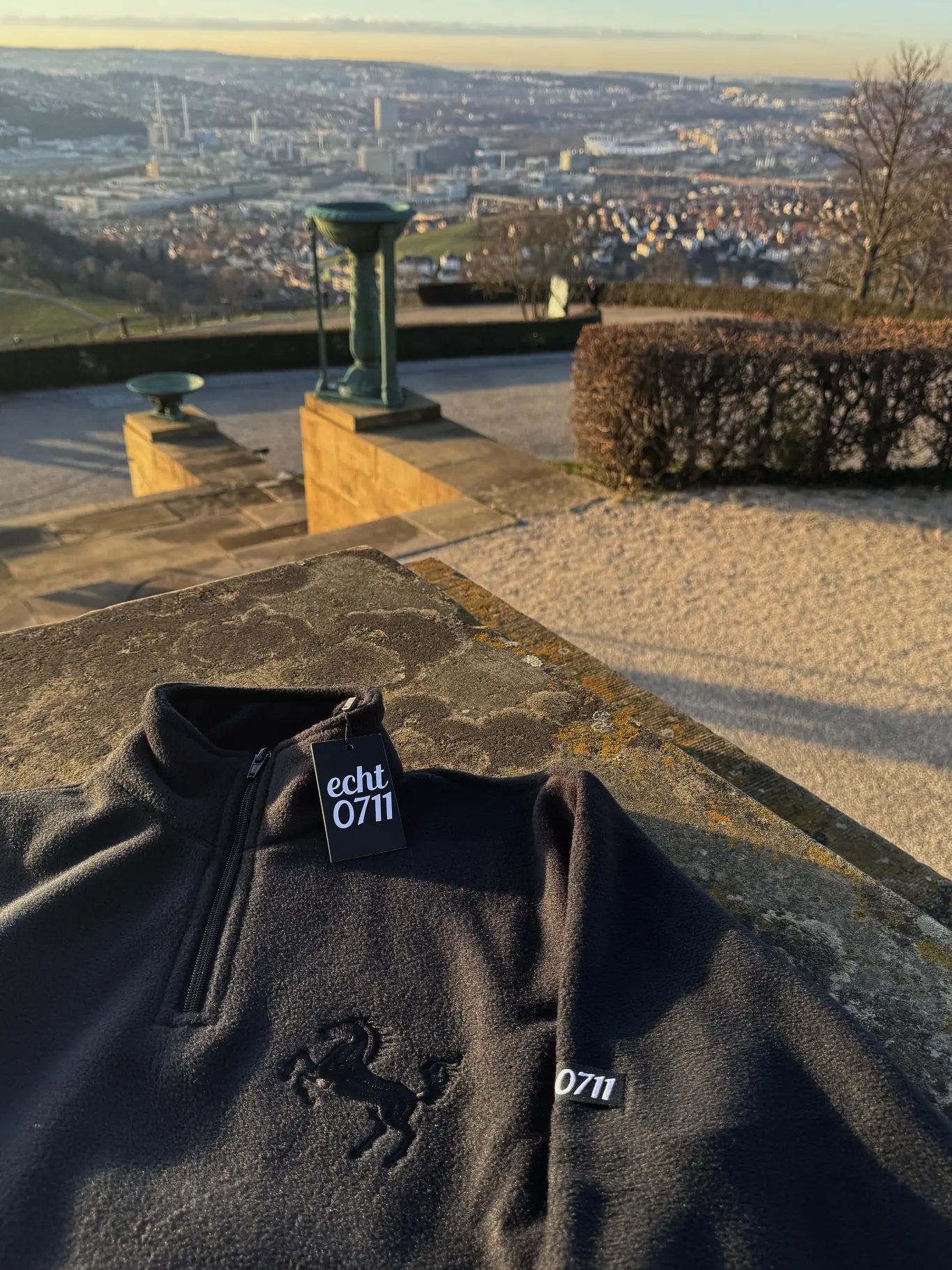 Half-Zip "Black² Fleece", schwarz