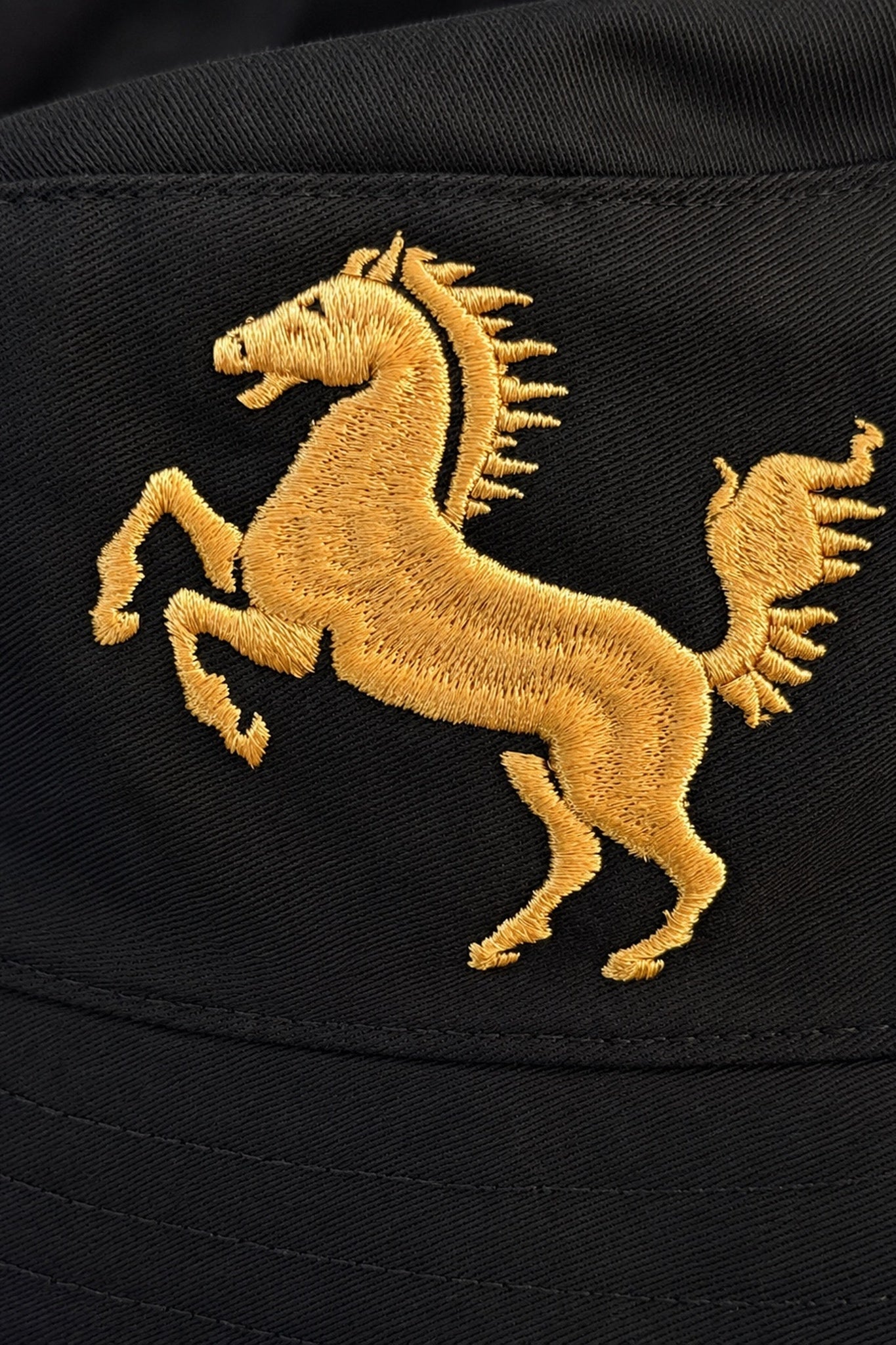 Fischerhut "Gold", schwarz