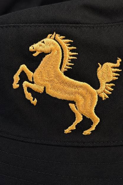 Fischerhut "Gold", schwarz