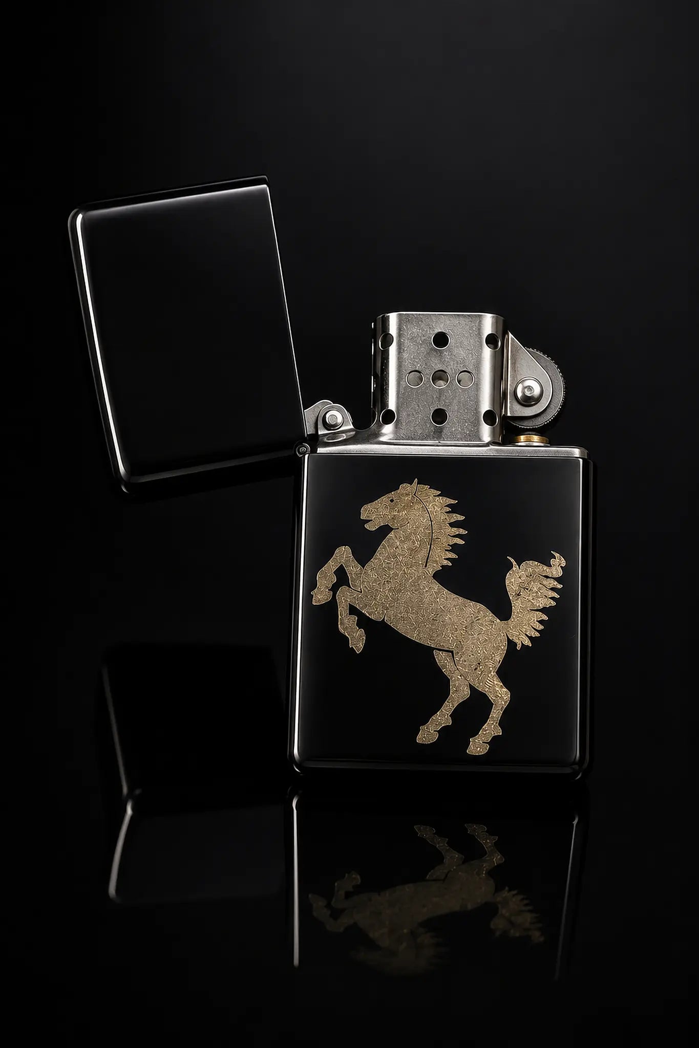 Sturmfeuerzeug "Rössle Black Flame"