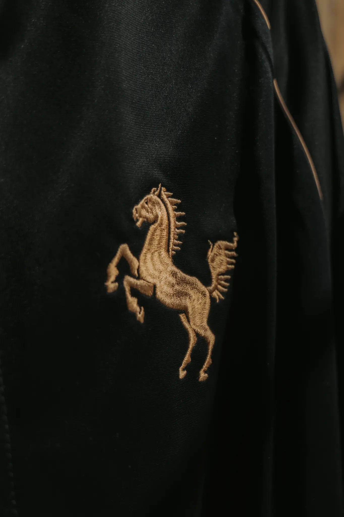 Trainingsjacke "Gold", schwarz