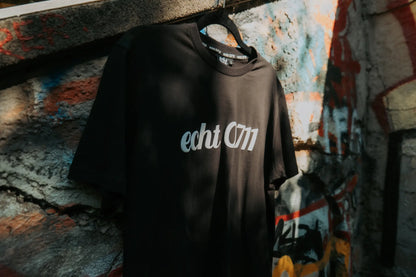 T-Shirt "Brand", schwarz