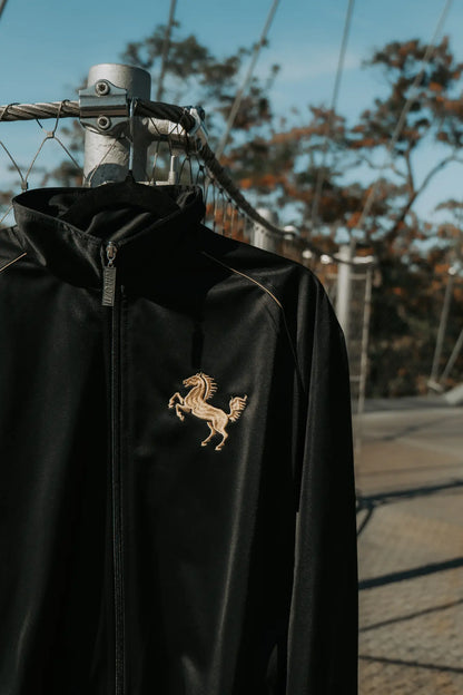 Trainingsjacke "Gold", schwarz