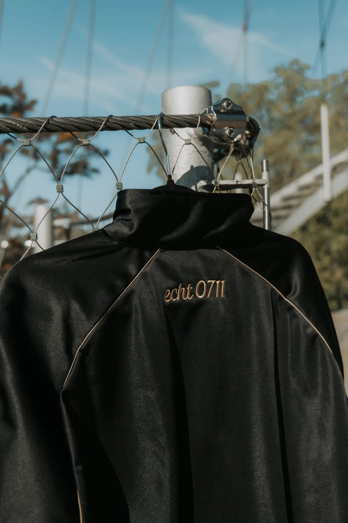 Trainingsjacke "Gold", schwarz